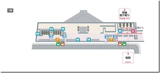 ホノルル国際空港 フロア図2